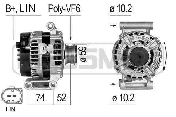 Era 210835A Alternator 210835A: Buy near me at 2407.PL in Poland at an Affordable price!