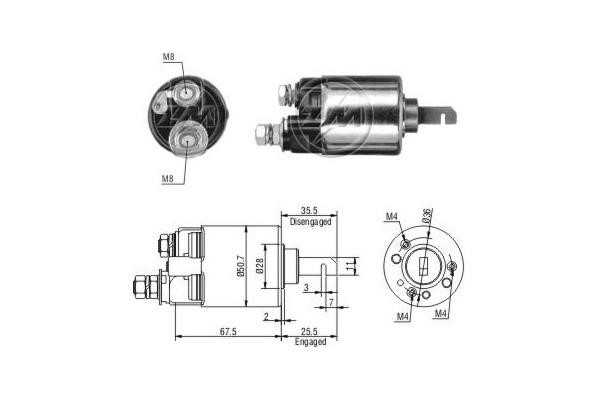 Era 603 Solenoid switch, starter 603: Buy near me at 2407.PL in Poland at an Affordable price!