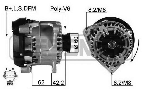 Era 210365A Alternator 210365A: Buy near me at 2407.PL in Poland at an Affordable price!