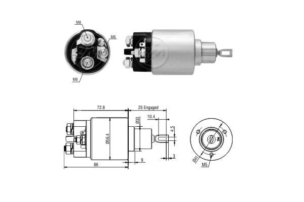 Era 5973 Solenoid switch, starter 5973: Buy near me at 2407.PL in Poland at an Affordable price!
