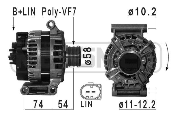 Era 209034A Alternator 209034A: Buy near me in Poland at 2407.PL - Good price!