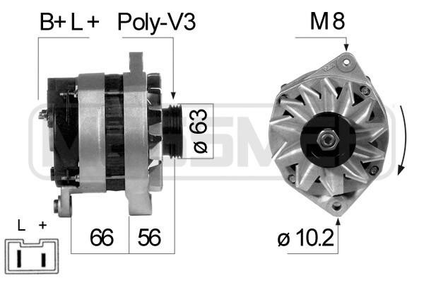 Era 210092R Alternator 210092R: Buy near me in Poland at 2407.PL - Good price!