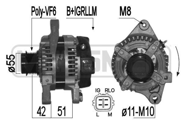 Era 209360A Alternator 209360A: Buy near me at 2407.PL in Poland at an Affordable price!