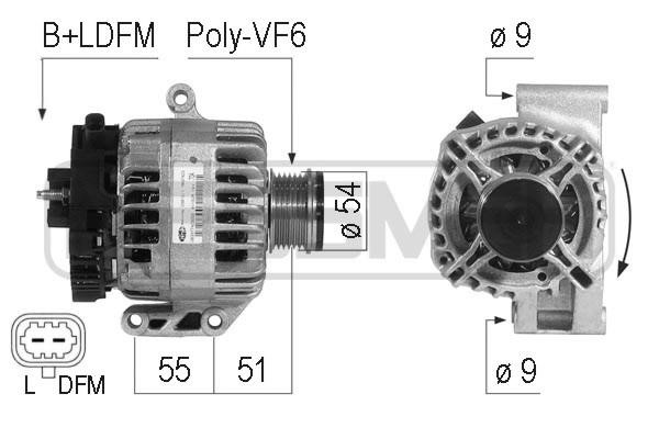 Era 210734A Alternator 210734A: Dobra cena w Polsce na 2407.PL - Kup Teraz!