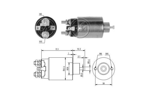 Era 697 Solenoid switch, starter 697: Buy near me in Poland at 2407.PL - Good price!