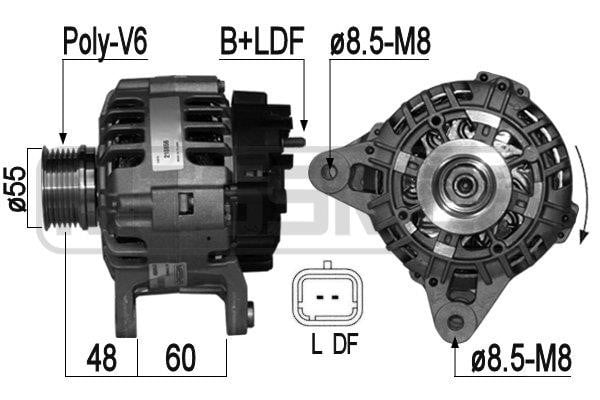 Era 210856A Alternator 210856A: Buy near me at 2407.PL in Poland at an Affordable price!