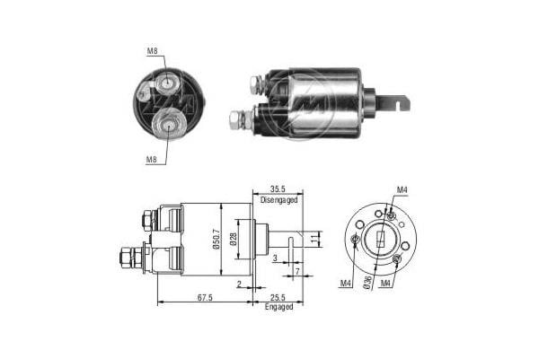 Era 602 Solenoid switch, starter 602: Buy near me at 2407.PL in Poland at an Affordable price!