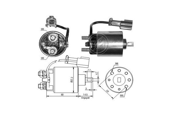 Era 1717 Solenoid switch, starter 1717: Buy near me at 2407.PL in Poland at an Affordable price!