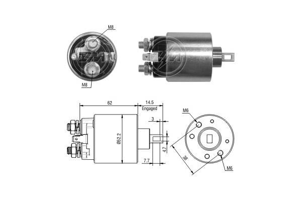 Era 3716 Solenoid switch, starter 3716: Buy near me at 2407.PL in Poland at an Affordable price!