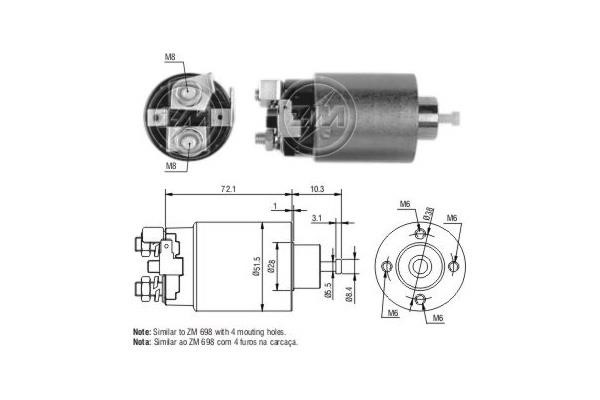 Era 4698 Solenoid switch, starter 4698: Buy near me in Poland at 2407.PL - Good price!