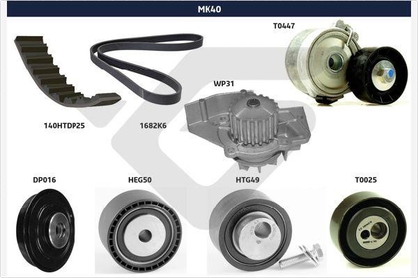  MK40 Drive belt kit MK40: Buy near me in Poland at 2407.PL - Good price!