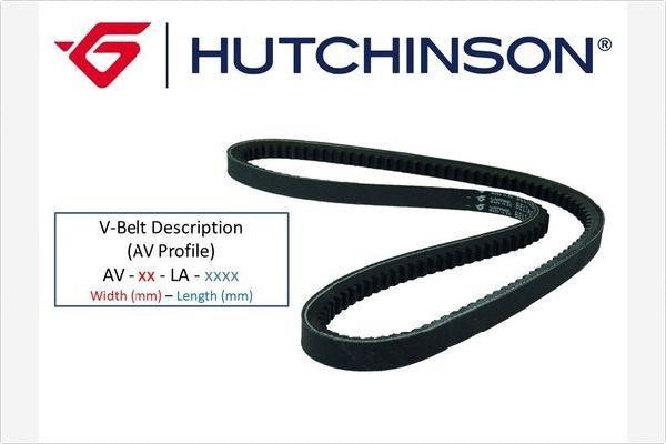 Hutchinson AV 10 LA 850 Ремень клиновой 10X850 AV10LA850: Отличная цена - Купить в Польше на 2407.PL!