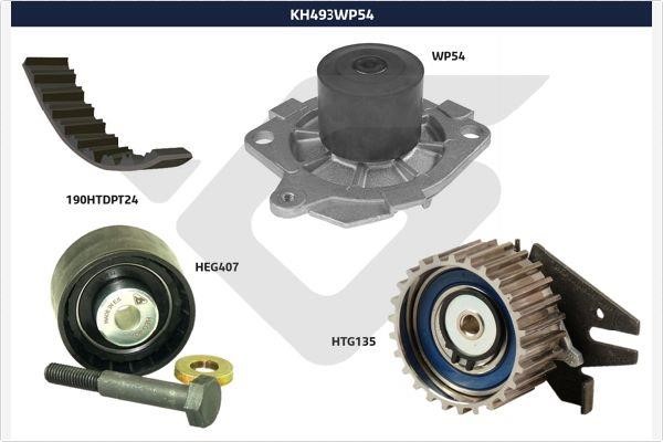 Hutchinson KH 493WP54 TIMING BELT KIT WITH WATER PUMP KH493WP54: Buy near me in Poland at 2407.PL - Good price!