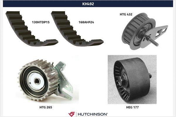 Hutchinson KH 492 Комплект зубчастих ременів KH492: Приваблива ціна - Купити у Польщі на 2407.PL!