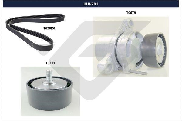 Hutchinson KHV 281 Drive belt kit KHV281: Buy near me in Poland at 2407.PL - Good price!