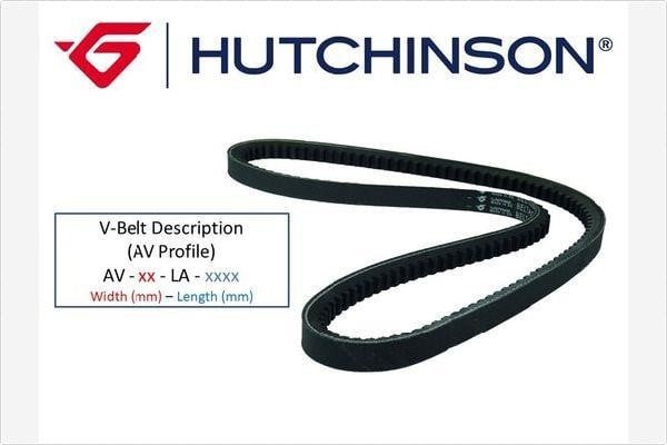 Hutchinson AV 10 1390 (LA 1400) V-belt 10X1400 AV101390LA1400: Buy near me in Poland at 2407.PL - Good price!
