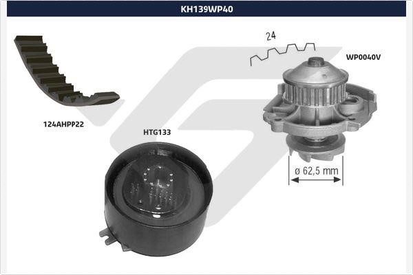 Hutchinson KH 139WP40 TIMING BELT KIT WITH WATER PUMP KH139WP40: Buy near me in Poland at 2407.PL - Good price!