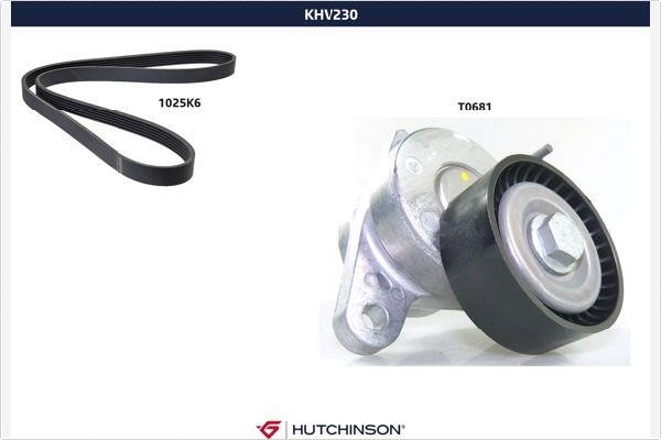Hutchinson KHV 230 Комплект ременя генератора KHV230: Приваблива ціна - Купити у Польщі на 2407.PL!