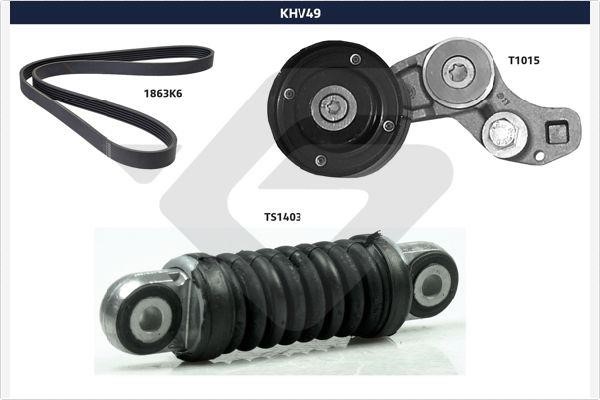  KHV 49 Drive belt kit KHV49: Buy near me in Poland at 2407.PL - Good price!