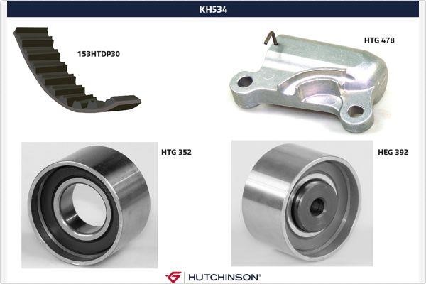 Hutchinson KH534 Timing Belt Kit KH534: Buy near me in Poland at 2407.PL - Good price!