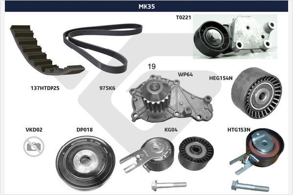  MK35 Drive belt kit MK35: Buy near me in Poland at 2407.PL - Good price!