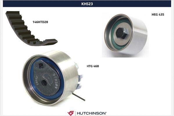 Hutchinson KH523 Комплект зубчастих ременів KH523: Приваблива ціна - Купити у Польщі на 2407.PL!