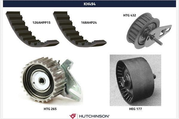 Hutchinson KH 494 Timing Belt Kit KH494: Buy near me in Poland at 2407.PL - Good price!