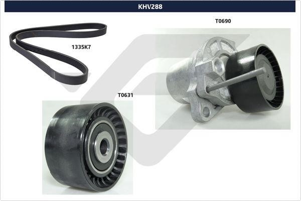 Hutchinson KHV 288 Drive belt kit KHV288: Buy near me in Poland at 2407.PL - Good price!