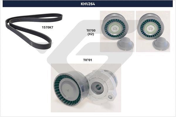 Hutchinson KHV 264 Drive belt kit KHV264: Buy near me in Poland at 2407.PL - Good price!