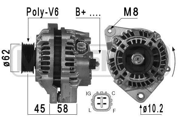 Era 209008R Alternator 209008R: Buy near me at 2407.PL in Poland at an Affordable price!