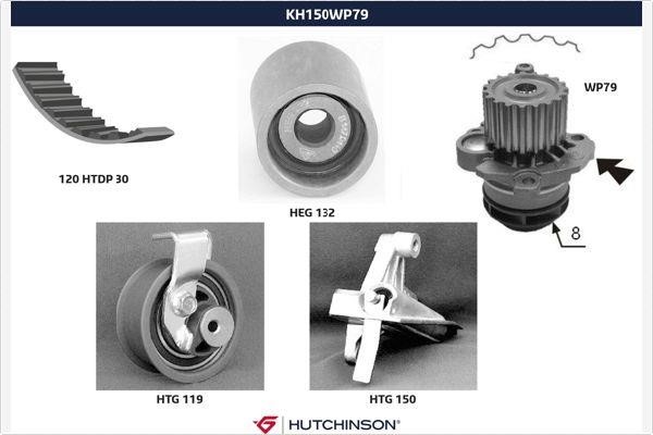 Hutchinson KH 150WP79 TIMING BELT KIT WITH WATER PUMP KH150WP79: Buy near me in Poland at 2407.PL - Good price!