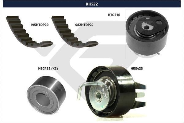 Hutchinson KH522 Timing Belt Kit KH522: Buy near me in Poland at 2407.PL - Good price!
