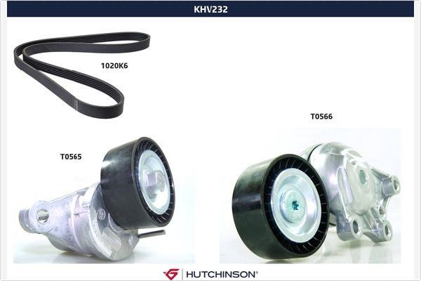 Hutchinson KHV 232 Zestaw paska klinowego wielorowkowego KHV232: Dobra cena w Polsce na 2407.PL - Kup Teraz!