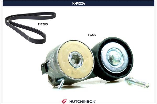 Hutchinson KHV 224 Drive belt kit KHV224: Buy near me in Poland at 2407.PL - Good price!