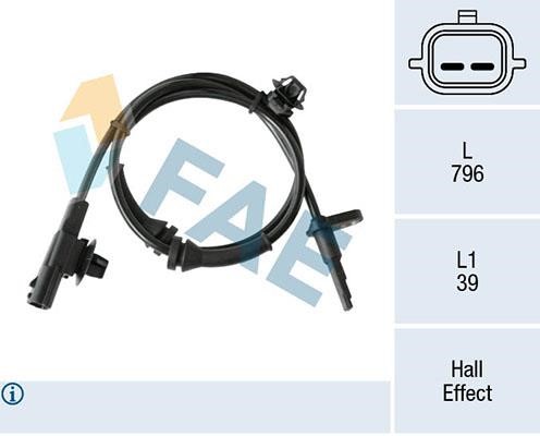FAE 78312 Sensor ABS 78312: Buy near me in Poland at 2407.PL - Good price!