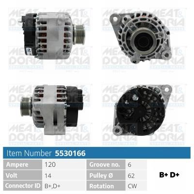 Meat&Doria 5530166 Alternator 5530166: Buy near me in Poland at 2407.PL - Good price!