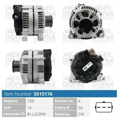 Meat&Doria 5515176 Alternator 5515176: Buy near me in Poland at 2407.PL - Good price!