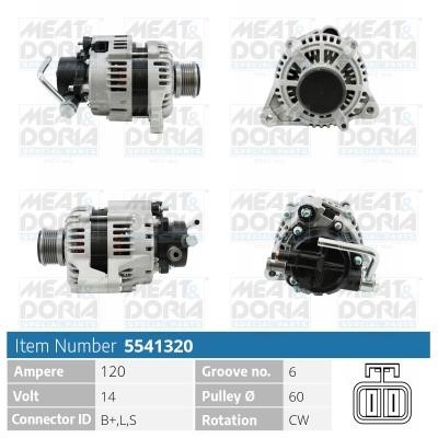 Meat&Doria 5541320 Alternator 5541320: Buy near me at 2407.PL in Poland at an Affordable price!