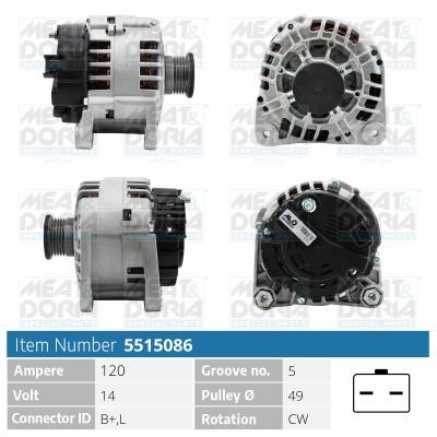 Meat&Doria 5515086 Alternator 5515086: Buy near me at 2407.PL in Poland at an Affordable price!