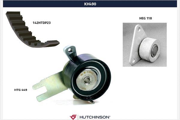 Hutchinson KH 490 Timing Belt Kit KH490: Buy near me in Poland at 2407.PL - Good price!