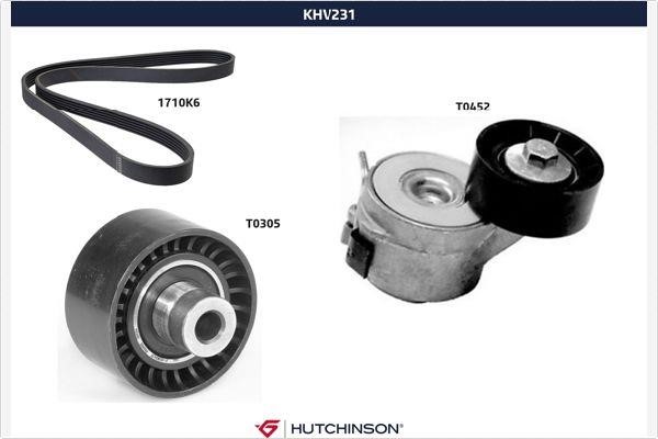 Hutchinson KHV 231 Комплект ремня генератора KHV231: Отличная цена - Купить в Польше на 2407.PL!