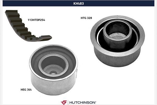 Hutchinson KH 483 Timing Belt Kit KH483: Buy near me in Poland at 2407.PL - Good price!