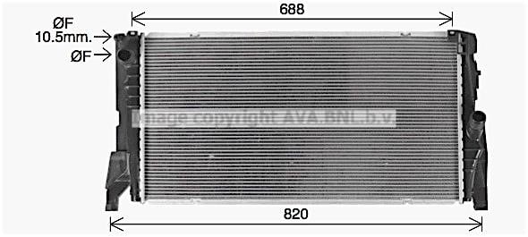 AVA BW2585 Chłodnica, układ chłodzenia silnika BW2585: Dobra cena w Polsce na 2407.PL - Kup Teraz!