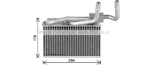AVA BW6600 Heat Exchanger, interior heating BW6600: Buy near me in Poland at 2407.PL - Good price!