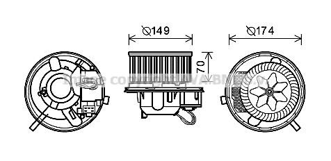 AVA VN8339 Electric Motor, interior blower VN8339: Buy near me at 2407.PL in Poland at an Affordable price!