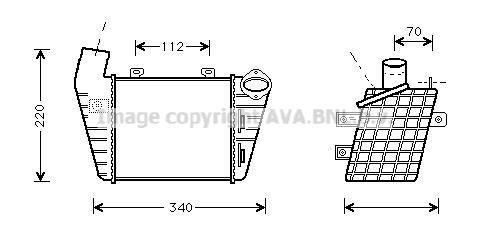 AVA VN4127 Intercooler, charger VN4127: Buy near me in Poland at 2407.PL - Good price!