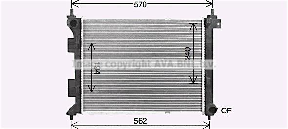 AVA HY2479 Radiator, engine cooling HY2479: Buy near me in Poland at 2407.PL - Good price!