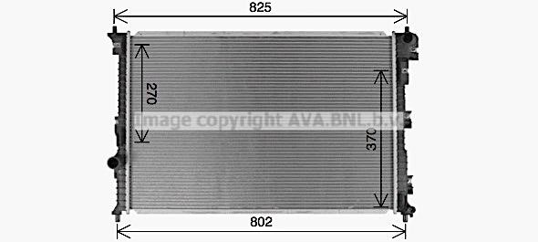 AVA FD2672 Радіатор, охолодження двигуна FD2672: Приваблива ціна - Купити у Польщі на 2407.PL!