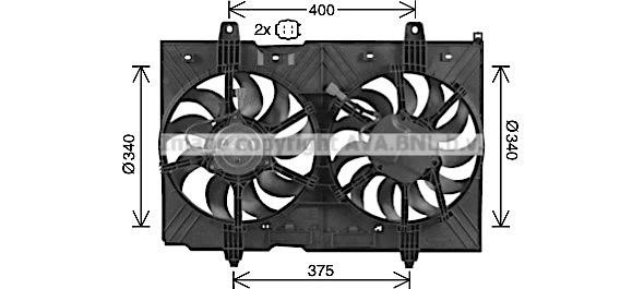 AVA DN7539 Fan, radiator DN7539: Buy near me at 2407.PL in Poland at an Affordable price!