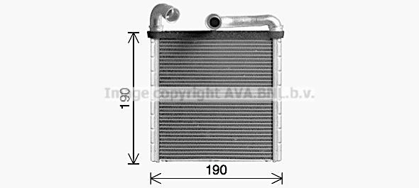 AVA VN6424 Heat Exchanger, interior heating VN6424: Buy near me in Poland at 2407.PL - Good price!